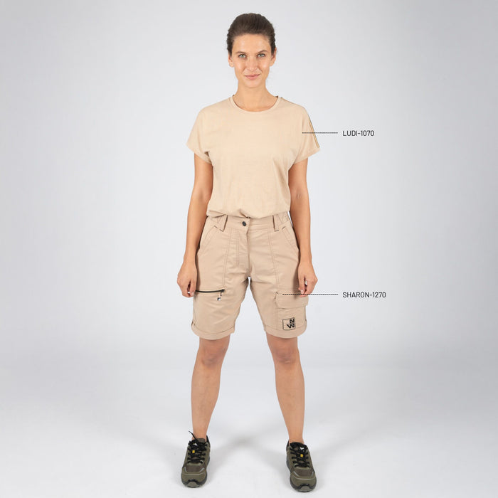 LUDI - T-SHIRT MANCHES COURTES DE TRAVAIL - 1070 | Crème