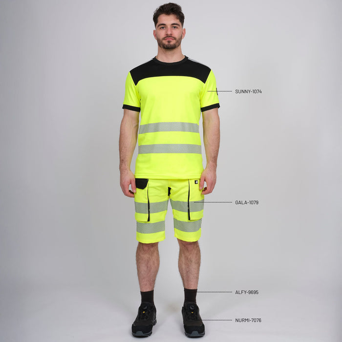 SUNNY - T-SHIRT M. COURTES HAUTE VISIBILITÉ - 1074 | Jaune fluo