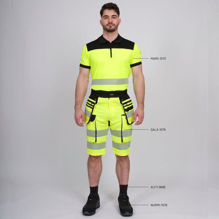GALA - BERMUDA DE TRAVAIL HAUTE VISIBILITÉ - 1079 | Jaune fluo
