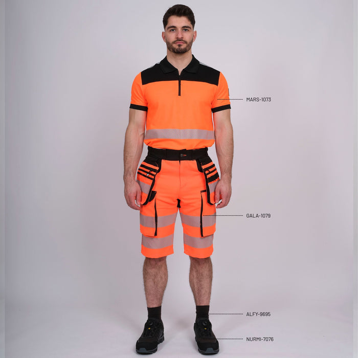 GALA - BERMUDA DE TRAVAIL HAUTE VISIBILITÉ - 1079 | Orange fluo