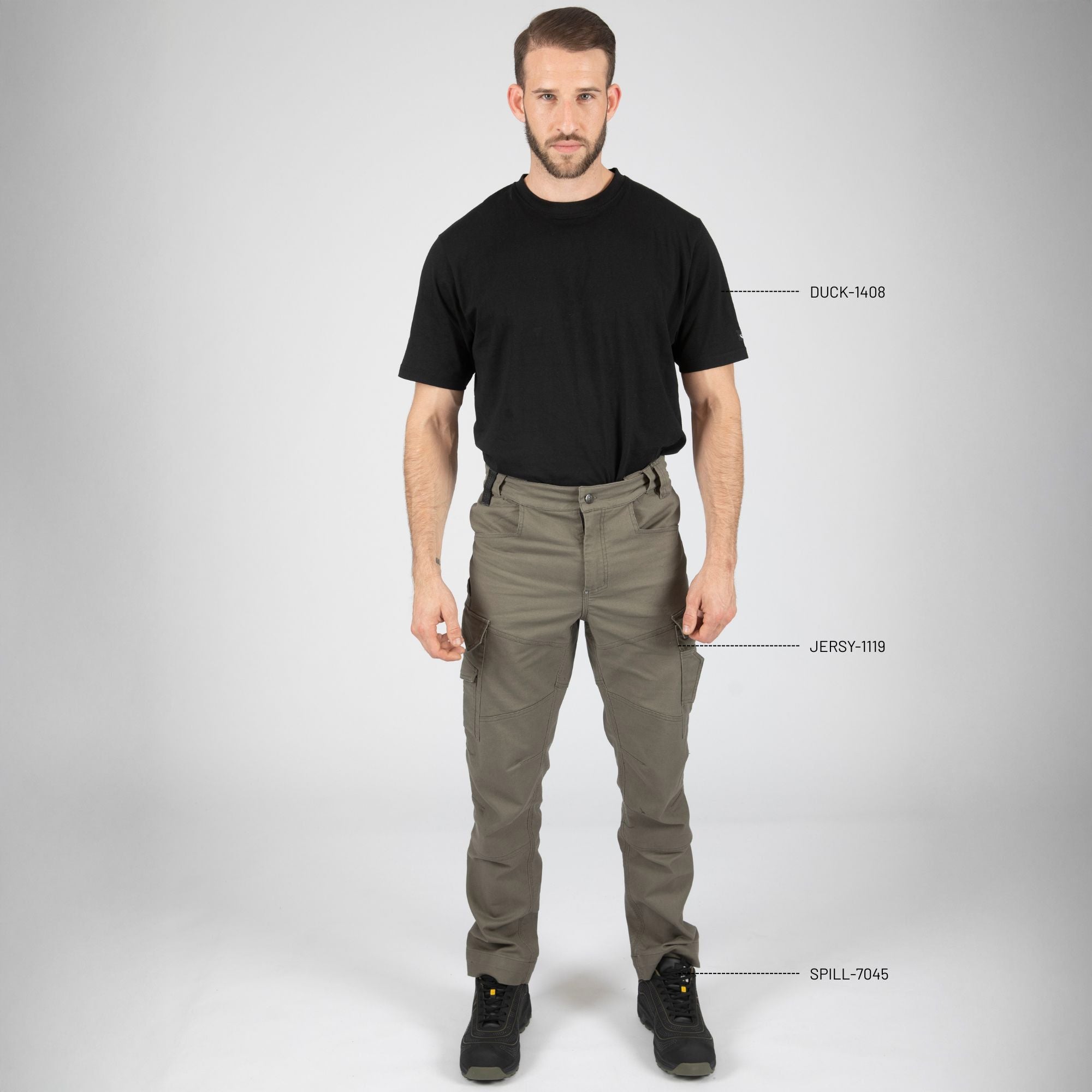 JERSY - PANTALON DE TRAVAIL - 1119 | Kaki
