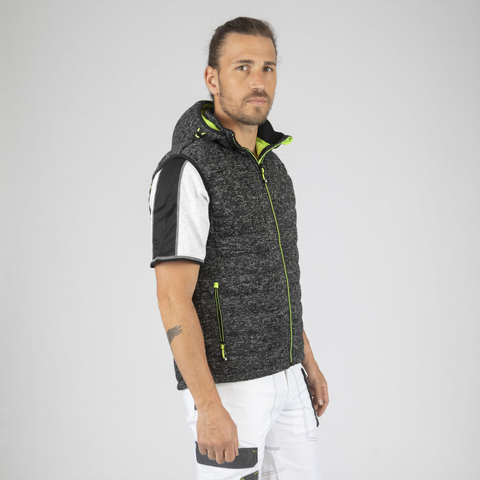 TEDDY - SLEEVELESS WORK VEST - 1131 | Fluorescent Black Sale