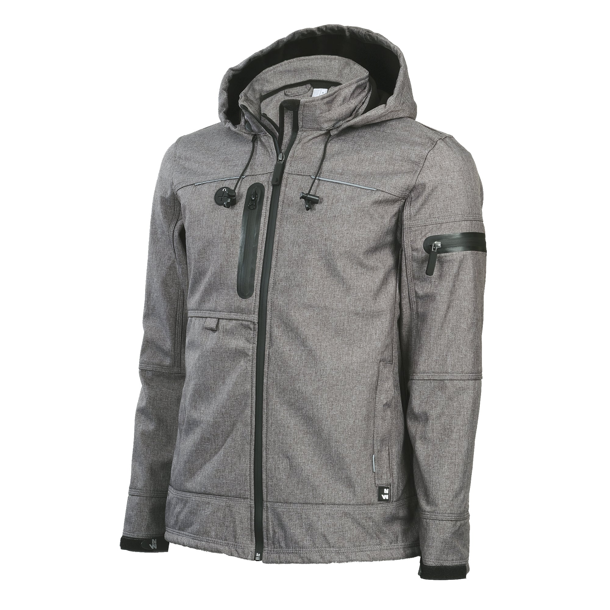 FLORES - BLOUSON DE TRAVAIL EN SOFTSHELL - 1133 | Promo Gris Chiné
