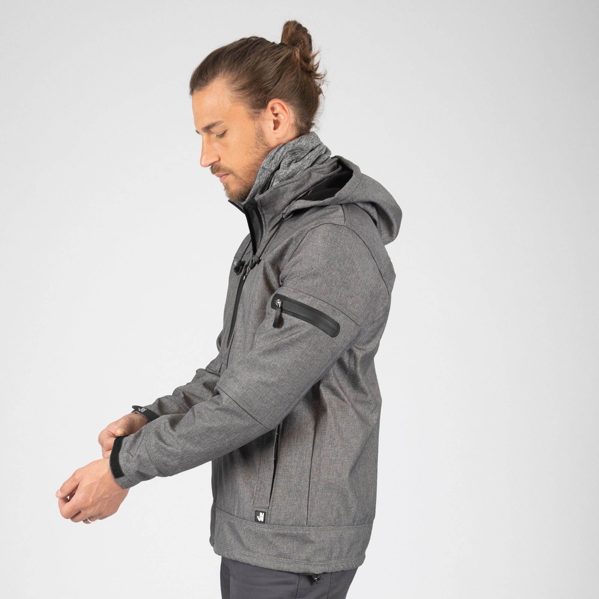 FLORES - BLOUSON DE TRAVAIL EN SOFTSHELL - 1133 | Promo Gris Chiné