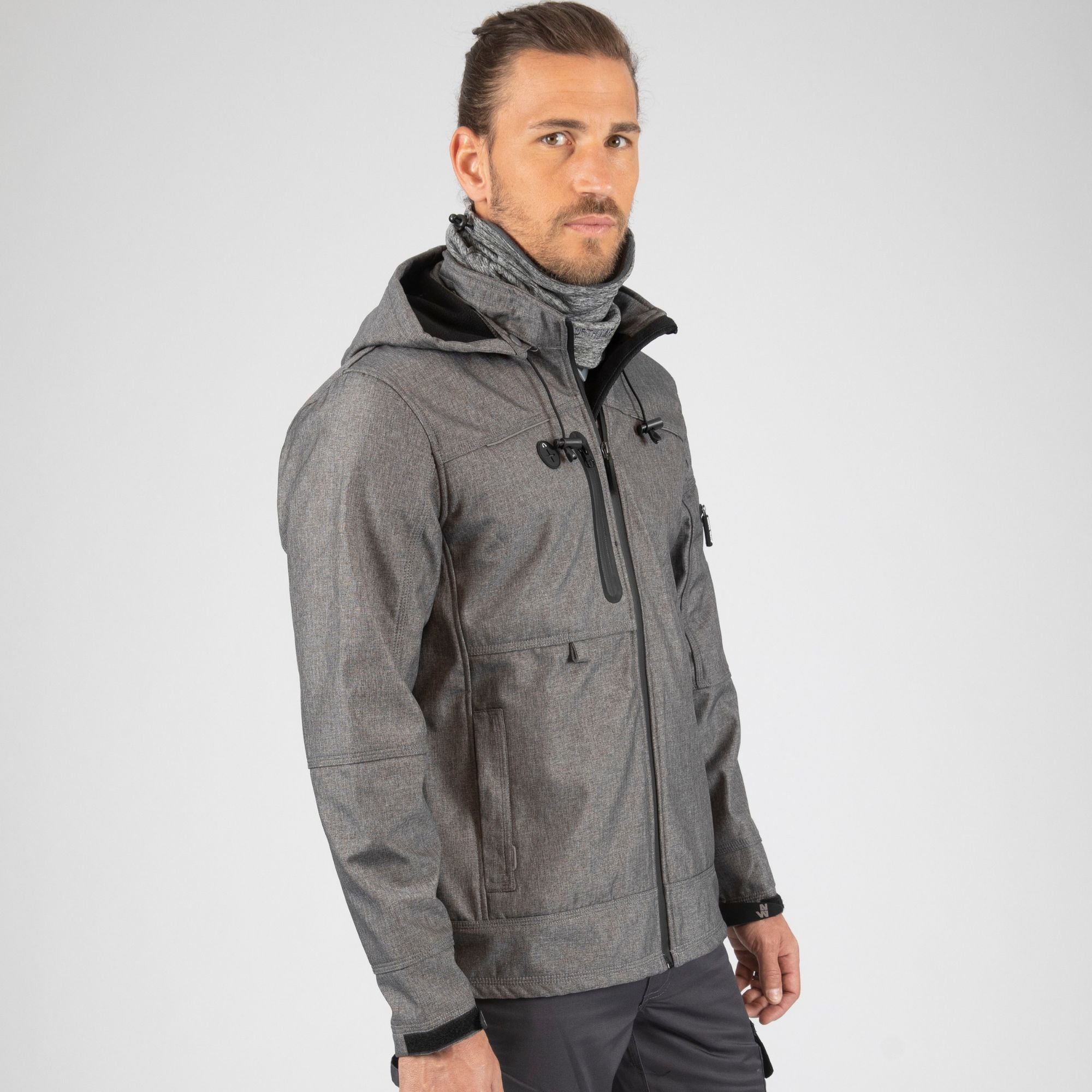 FLORES - BLOUSON DE TRAVAIL EN SOFTSHELL - 1133 | Promo Gris Chiné