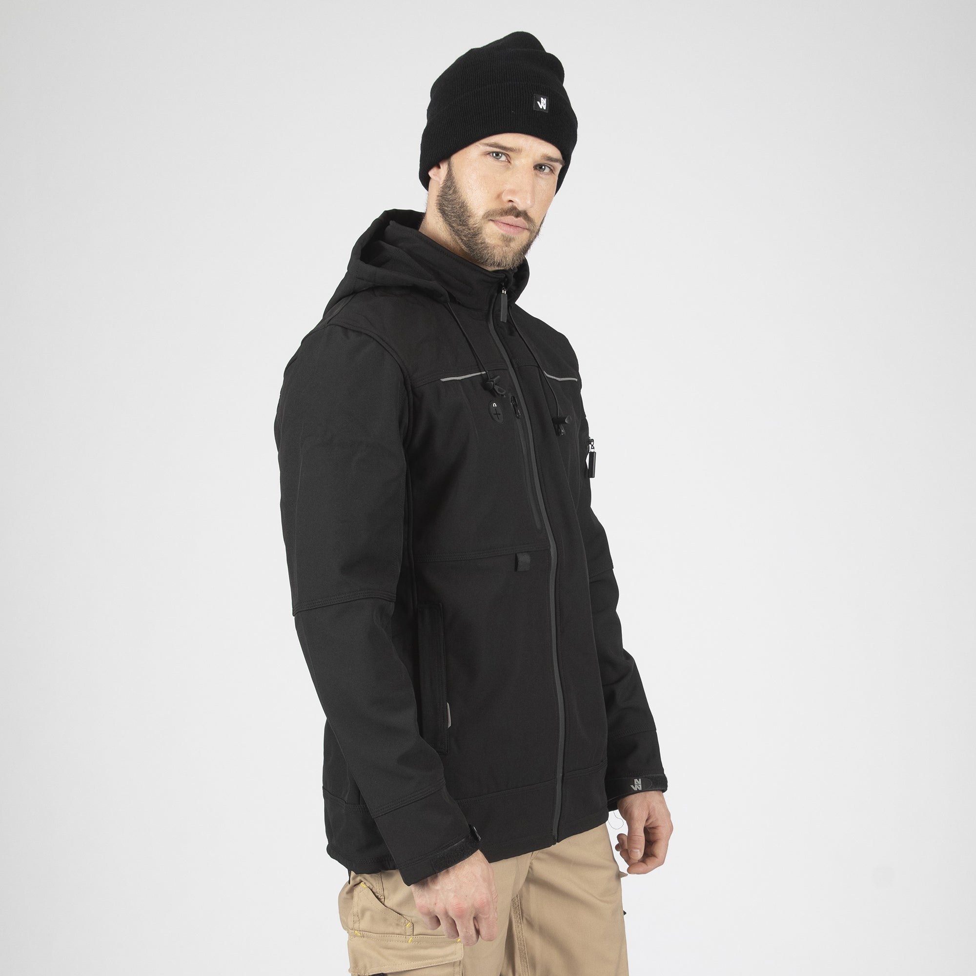 FLORES - BLOUSON DE TRAVAIL EN SOFTSHELL - 1133 | Promo Noir