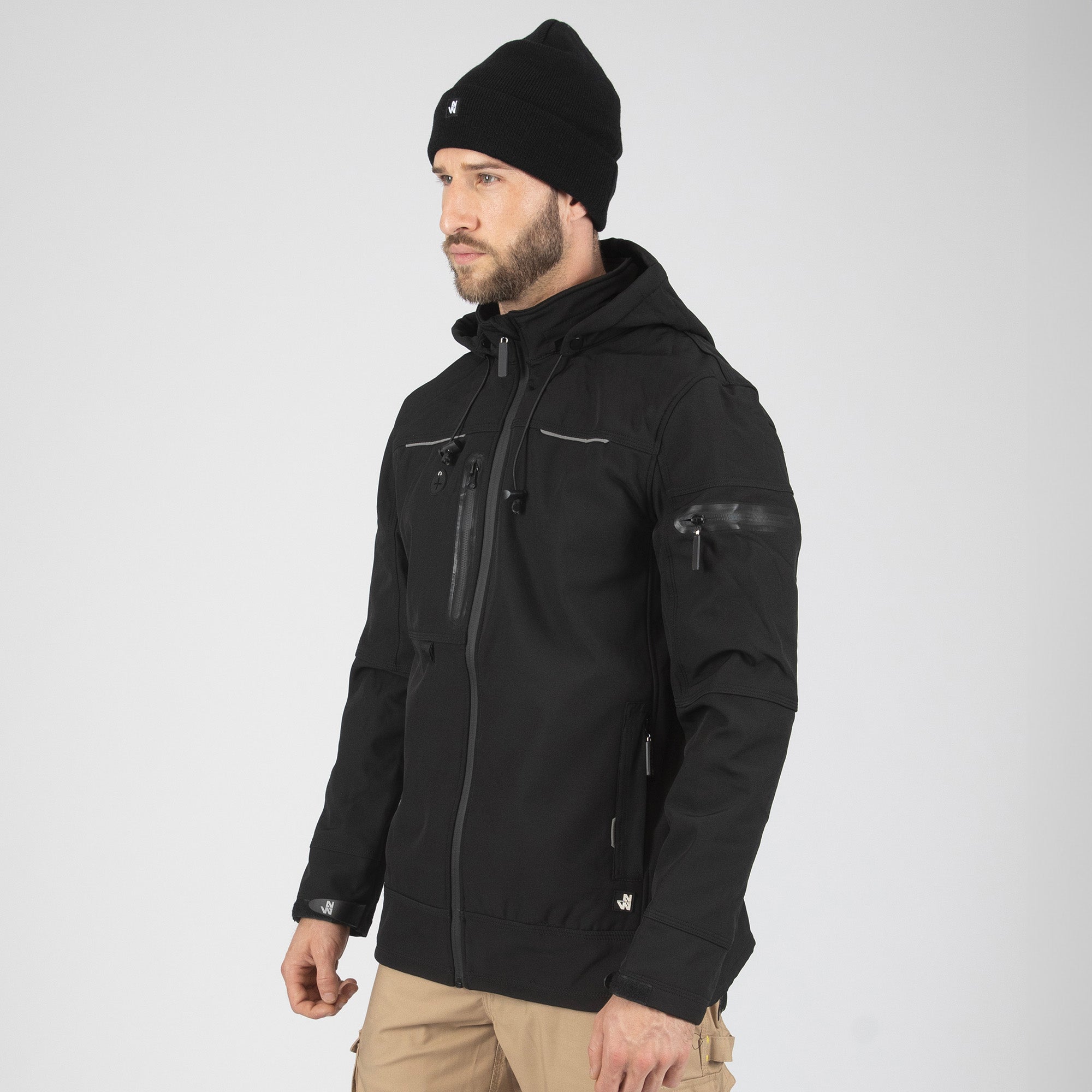 FLORES - BLOUSON DE TRAVAIL EN SOFTSHELL - 1133 | Promo Noir