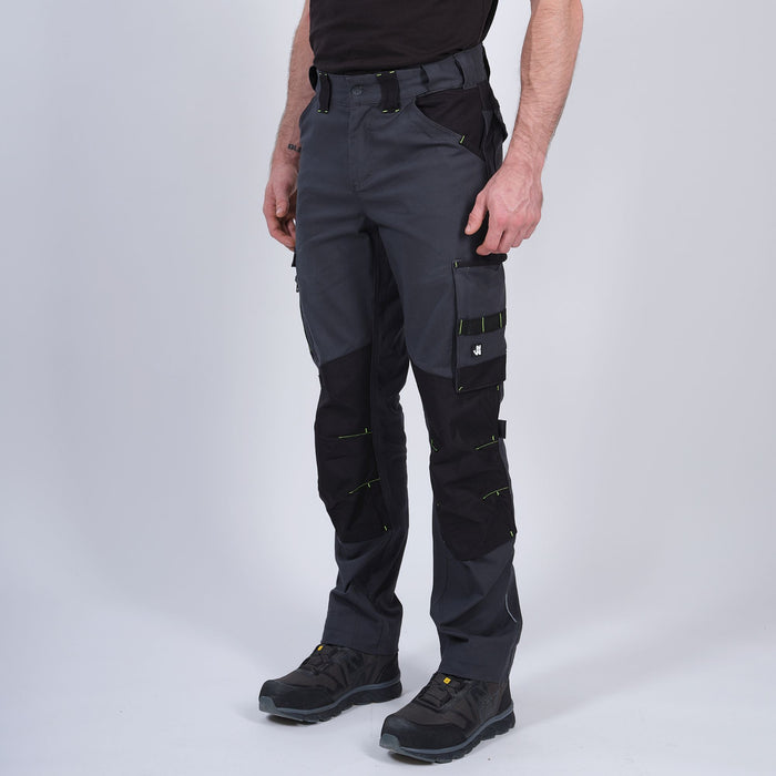 LIMEE - PANTALON DE TRAVAIL - 1138 | Gris / Noir