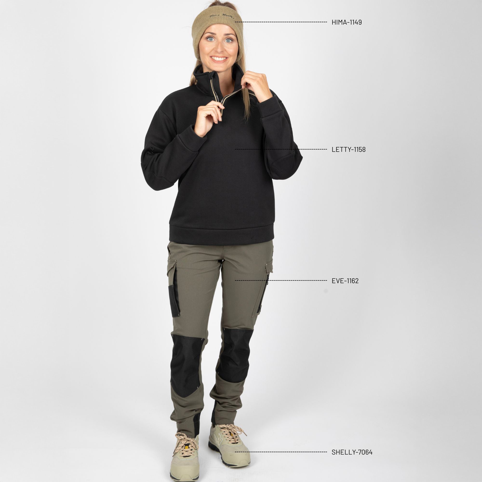 LETTY - WORK SWEATSHIRT - 1158 | Black