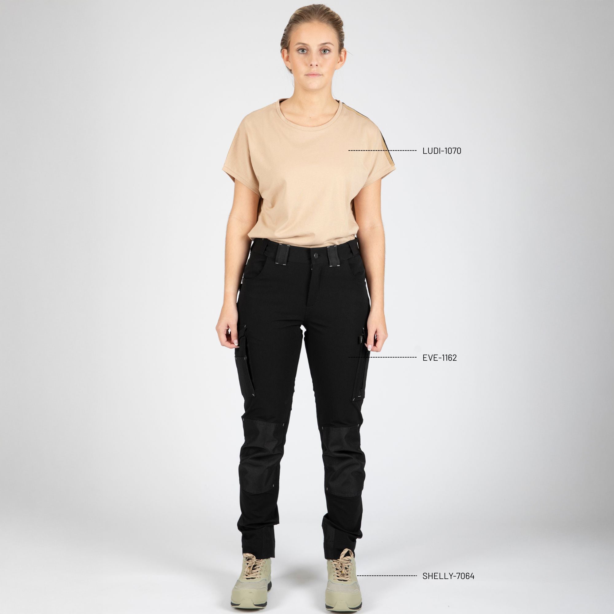 EVE - PANTALON DE TRAVAIL - 1162 | Noir