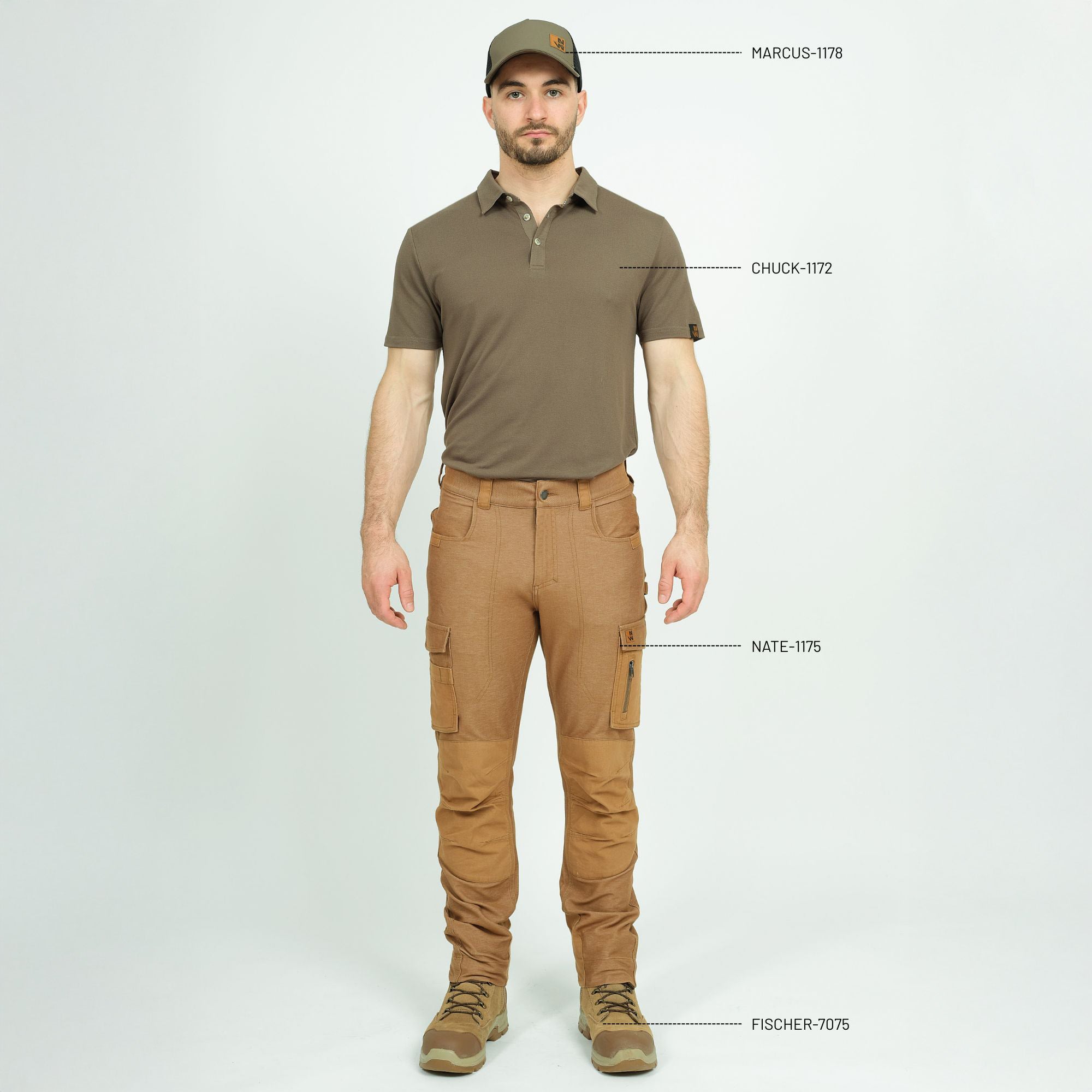 NATE - PANTALON DE TRAVAIL - 1175 | Camel