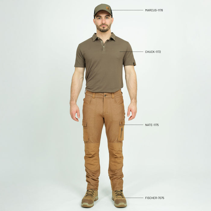 NATE - WORK PANTS - 1175 | camel