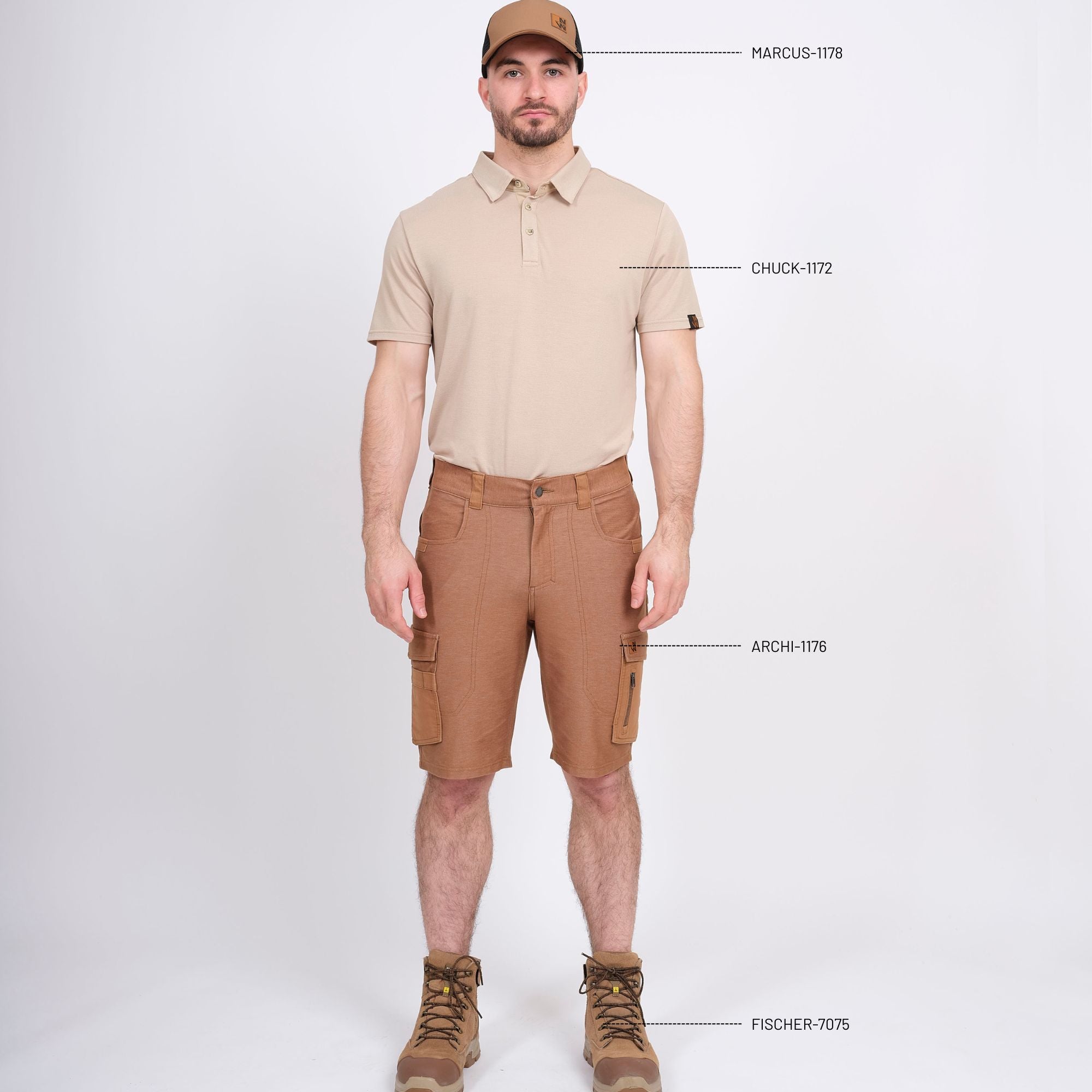 ARCHI - WORK BERMUDA - 1176 | camel