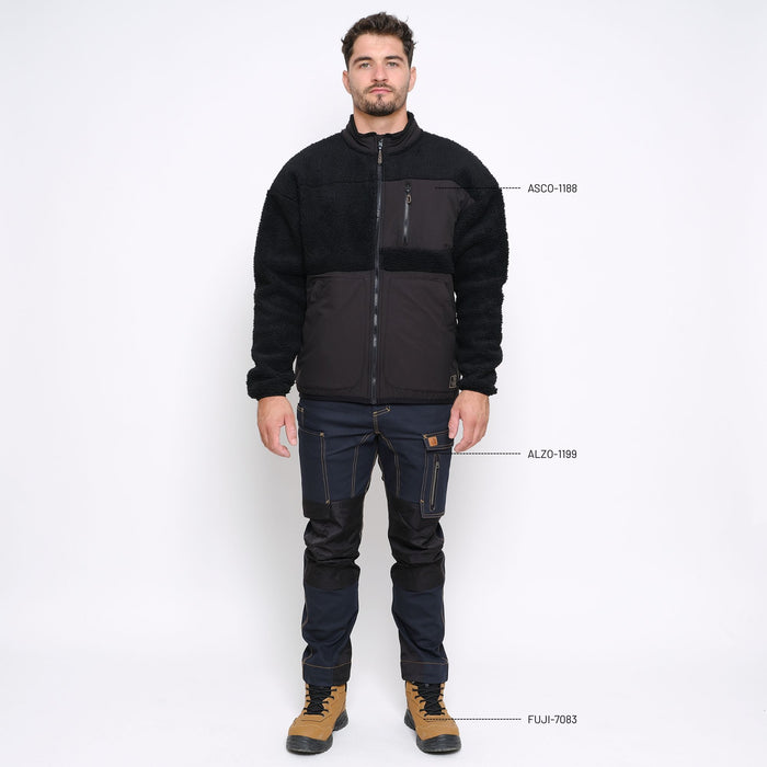 ASCO - WORK FLEECE - 1188 | Black