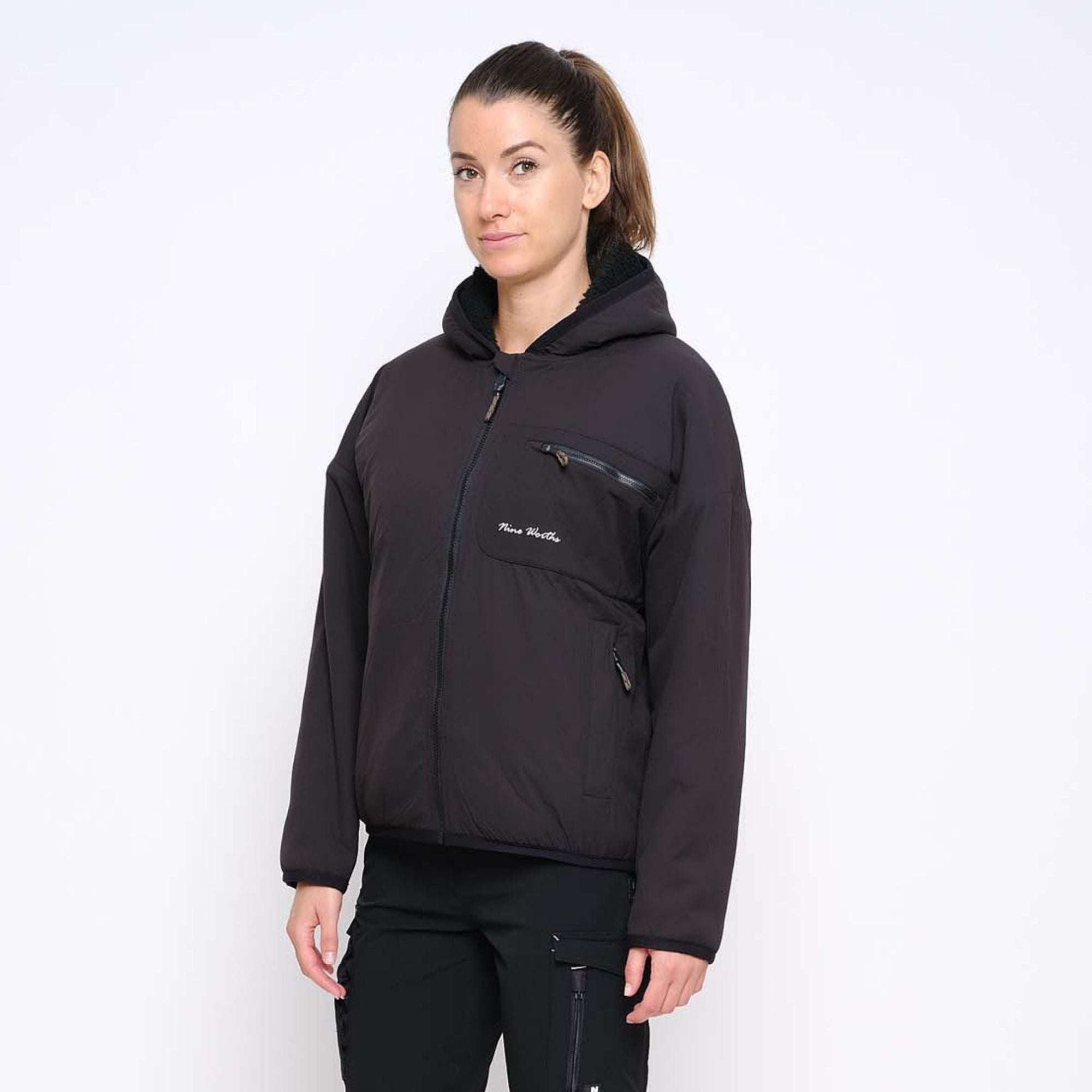 MUNA - REVERSIBLE WORK FLEECE - 1193 | Black