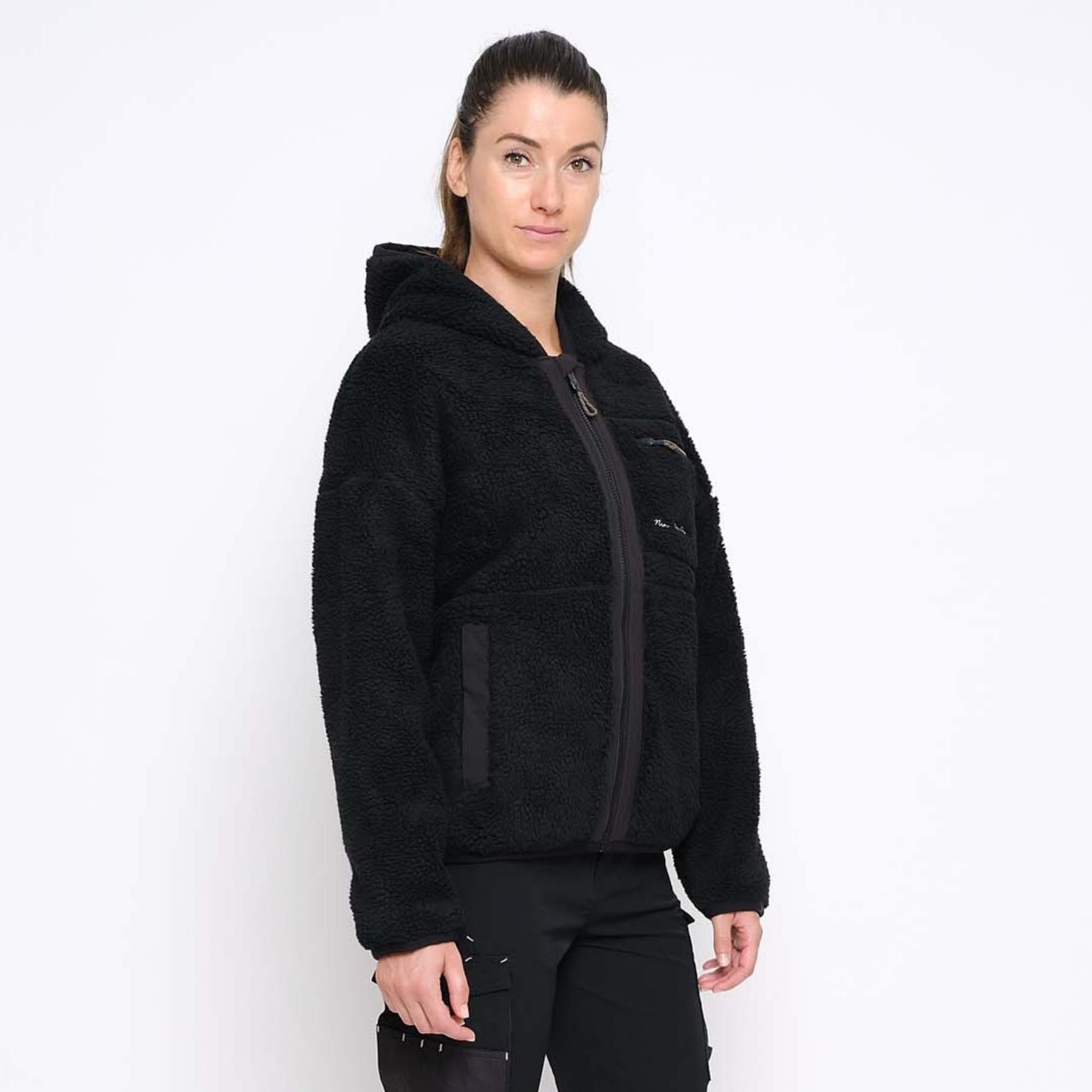 MUNA - REVERSIBLE WORK FLEECE - 1193 | Black