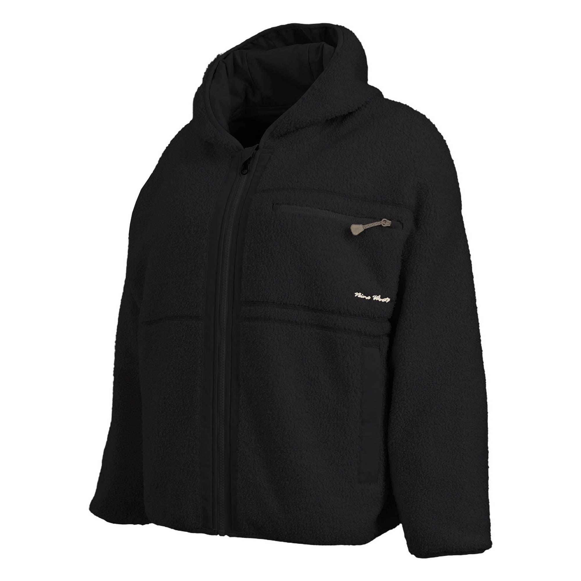 MUNA - REVERSIBLE WORK FLEECE - 1193 | Black