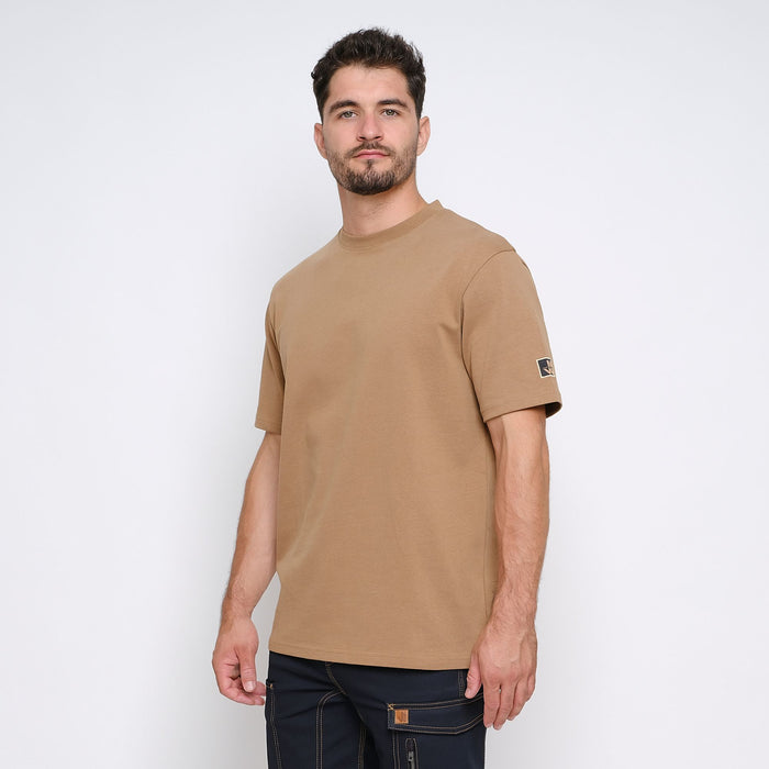 LUMIO - SHORT-SLEEVED WORK T-SHIRT - 1196 | Camel