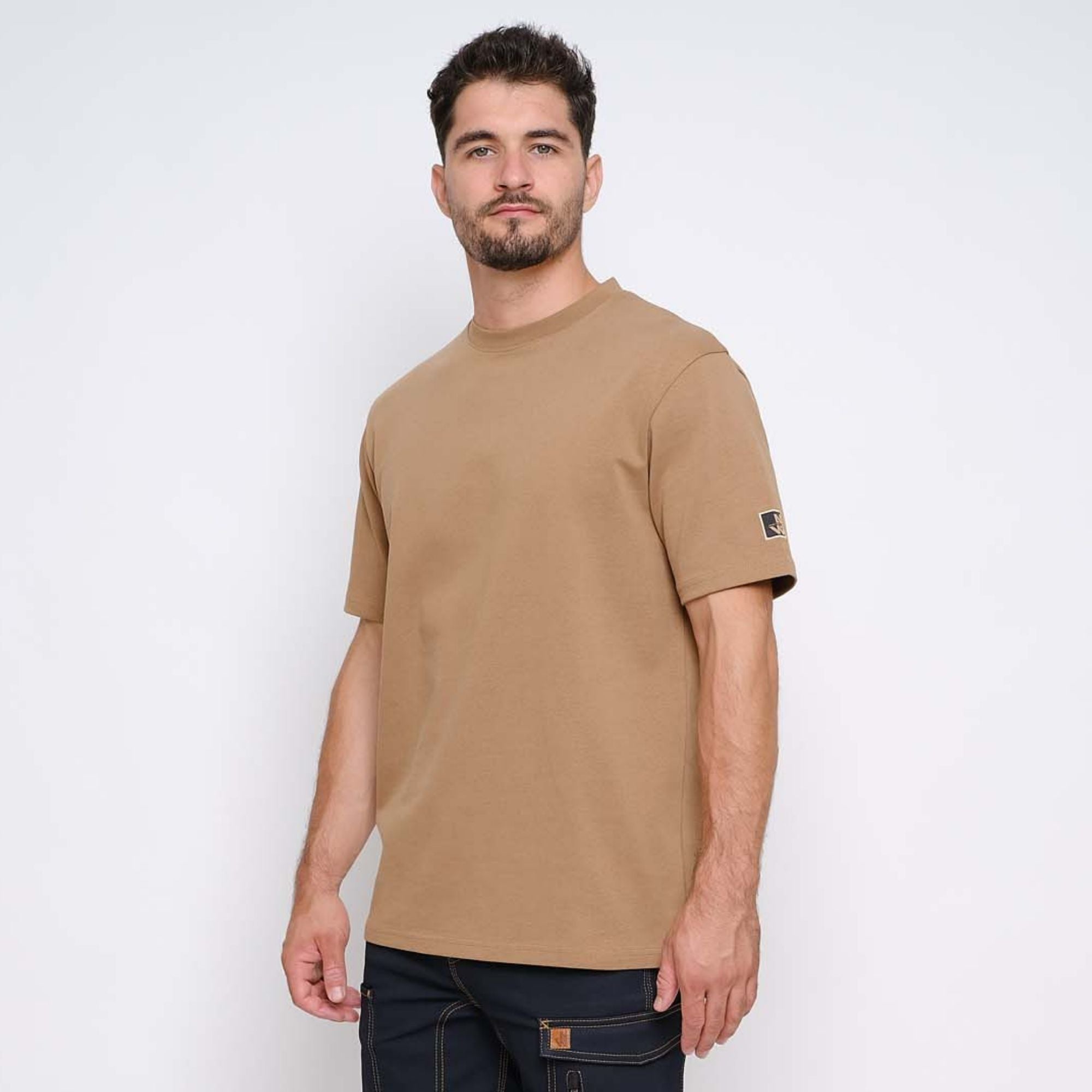LUMIO - T-SHIRT MANCHES COURTES DE TRAVAIL - 1196 | Camel