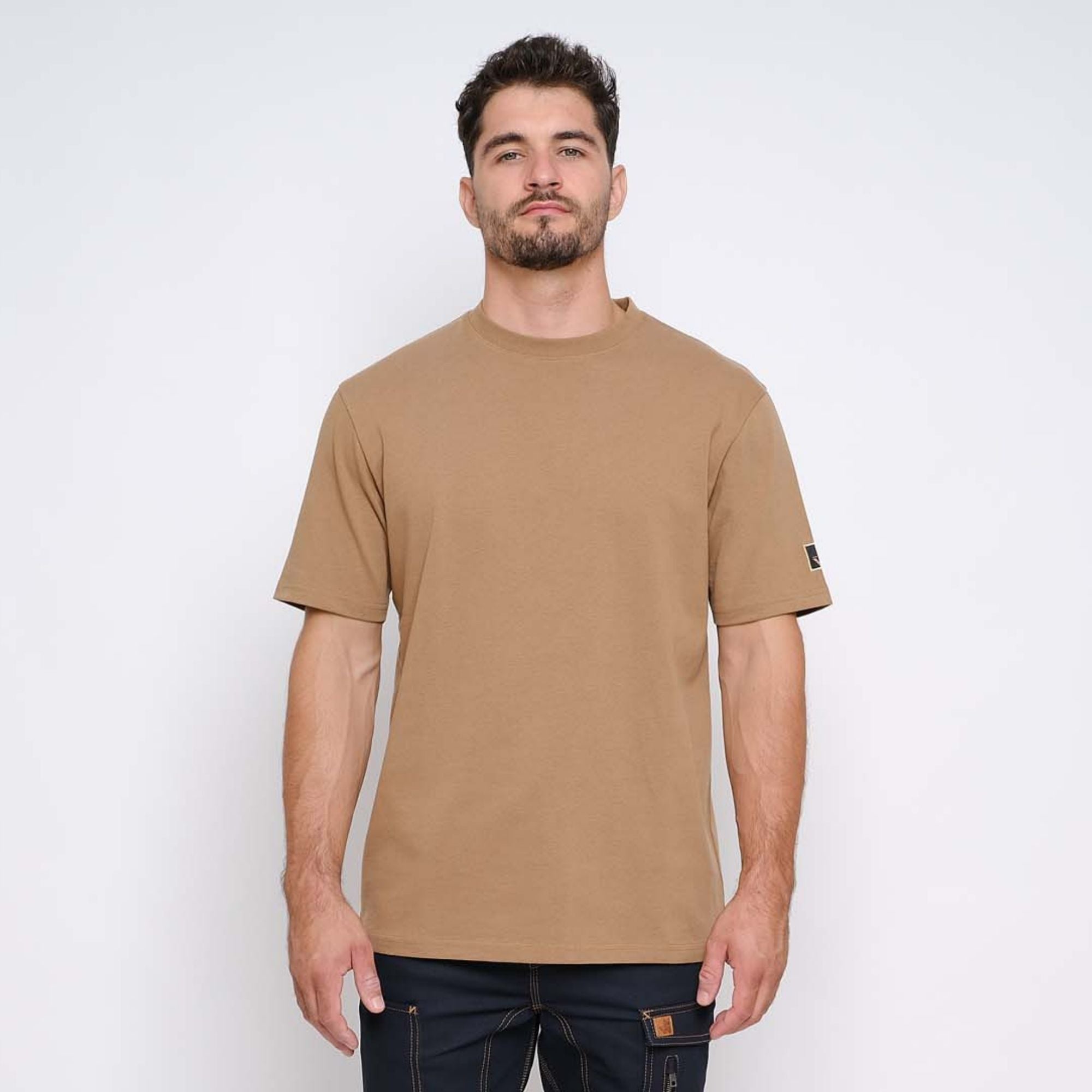 LUMIO - T-SHIRT MANCHES COURTES DE TRAVAIL - 1196 | Camel