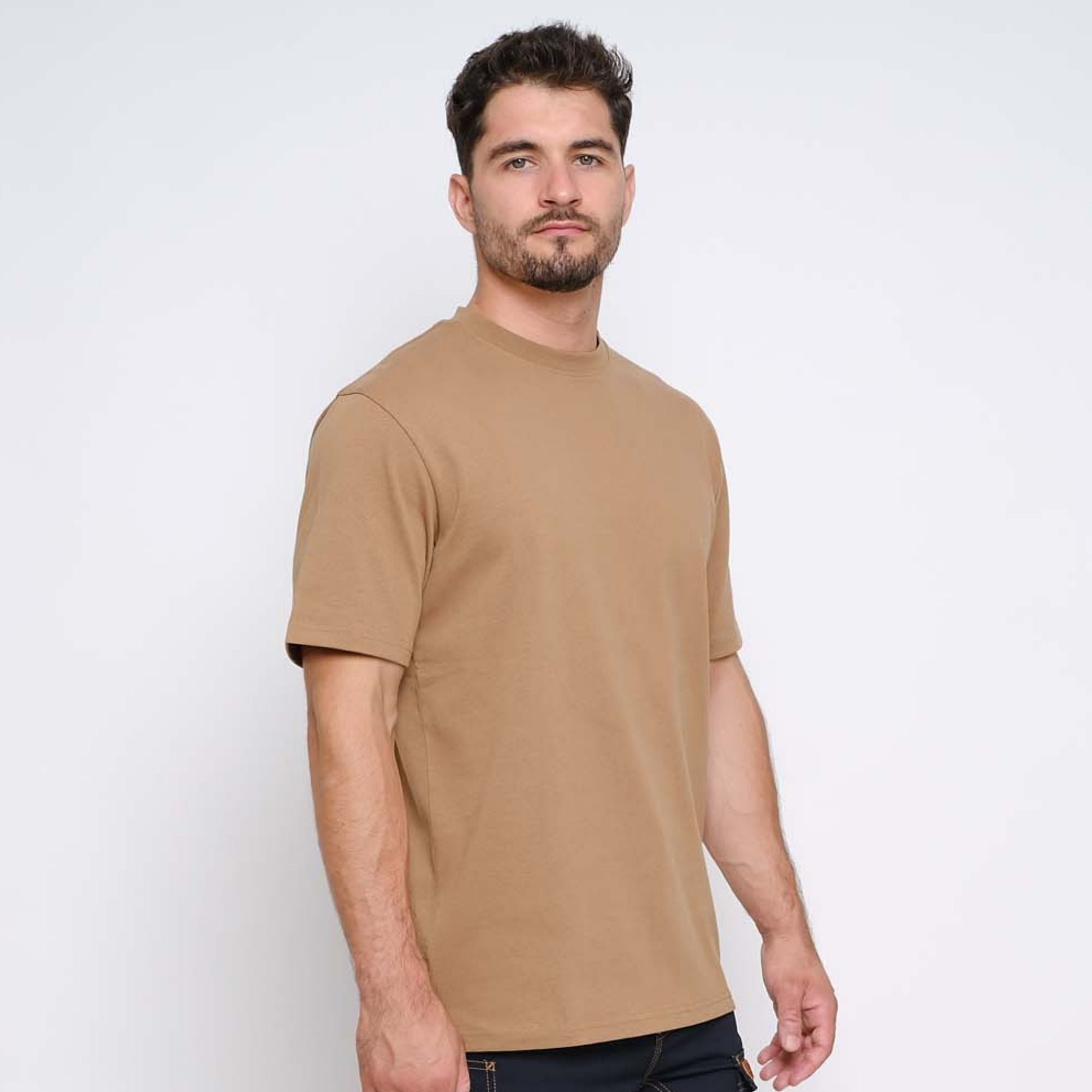 LUMIO - T-SHIRT MANCHES COURTES DE TRAVAIL - 1196 | Camel