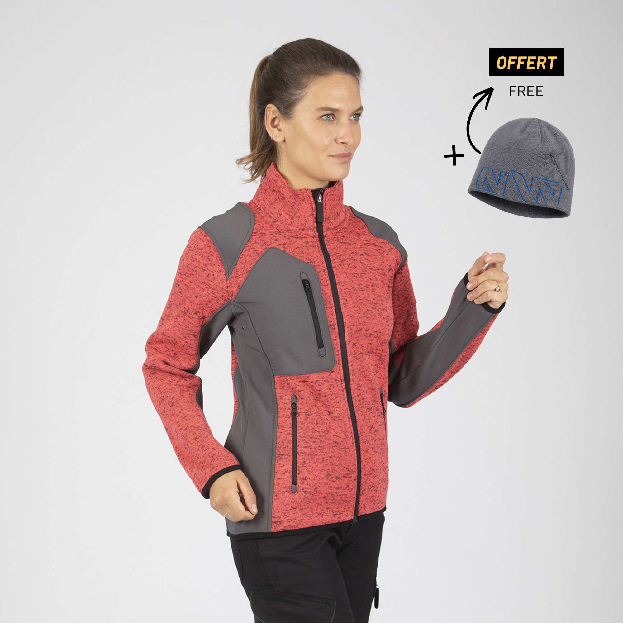 LOUISE - WORK VEST - 1467 | Coral