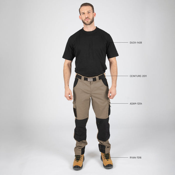 ADAM - PANTALON DE TRAVAIL - 1204 | Brun / Anthracite
