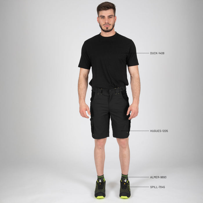 HUGUES - BERMUDA DE TRAVAIL - 1205 | Noir