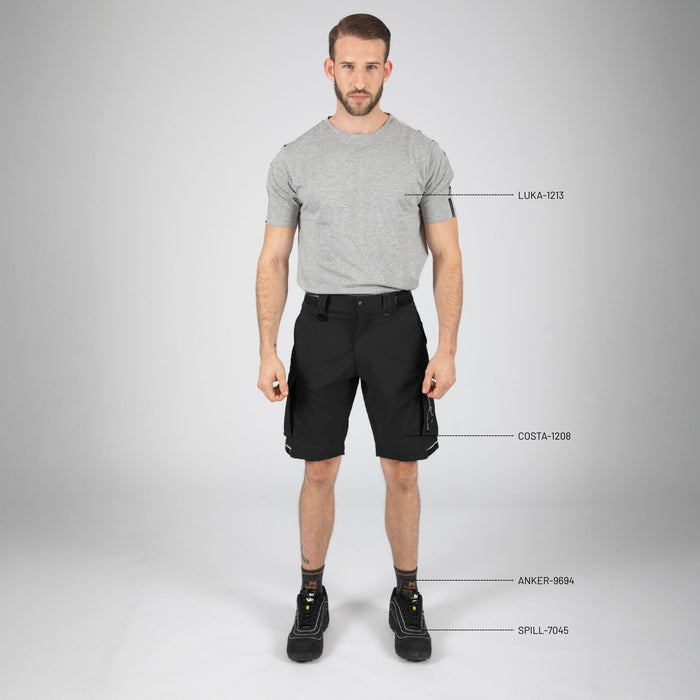 COSTA - BERMUDA DE TRAVAIL - 1208 | Noir