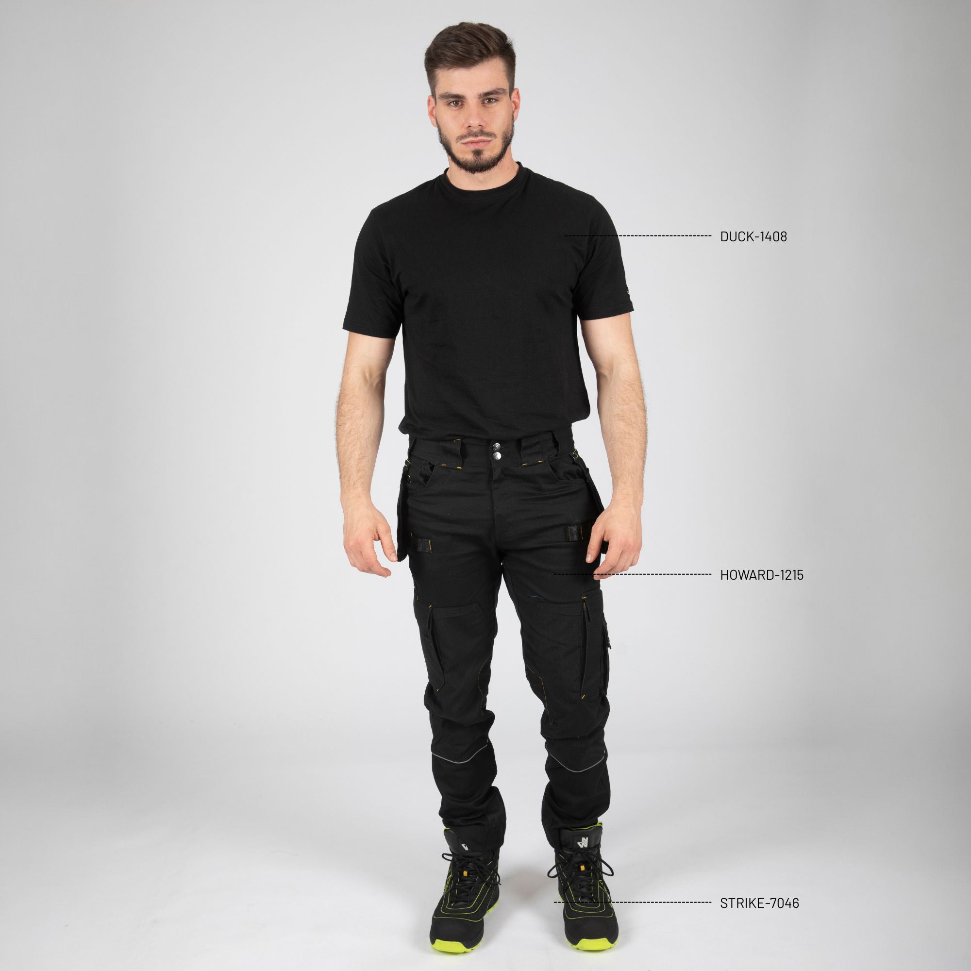 HOWARD - WORK PANTS - 1215 | Black