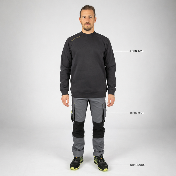 LEON - SWEAT DE TRAVAIL - 1220 | Gris