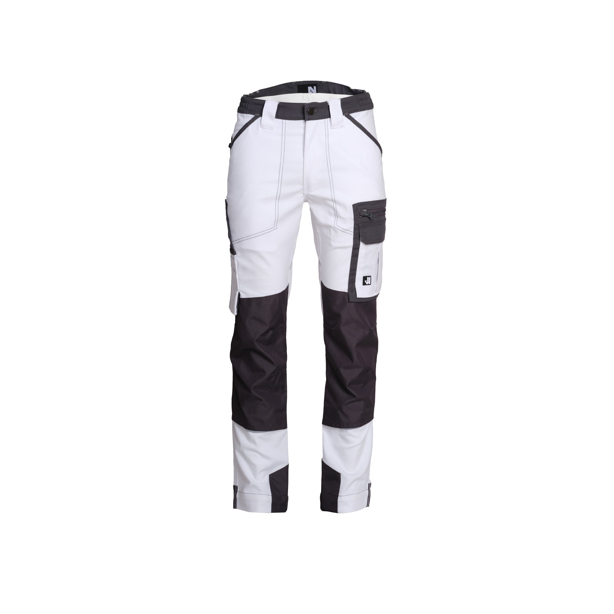 CARY - PANTALON DE TRAVAIL - 1254 | Blanc / Gris