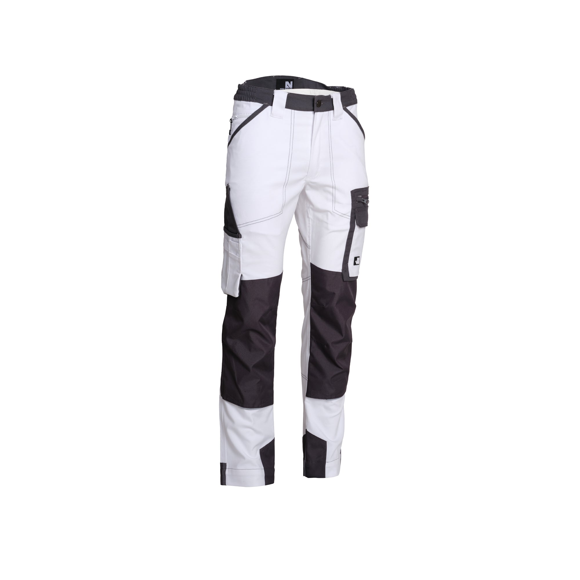 CARY - PANTALON DE TRAVAIL - 1254 | Blanc / Gris