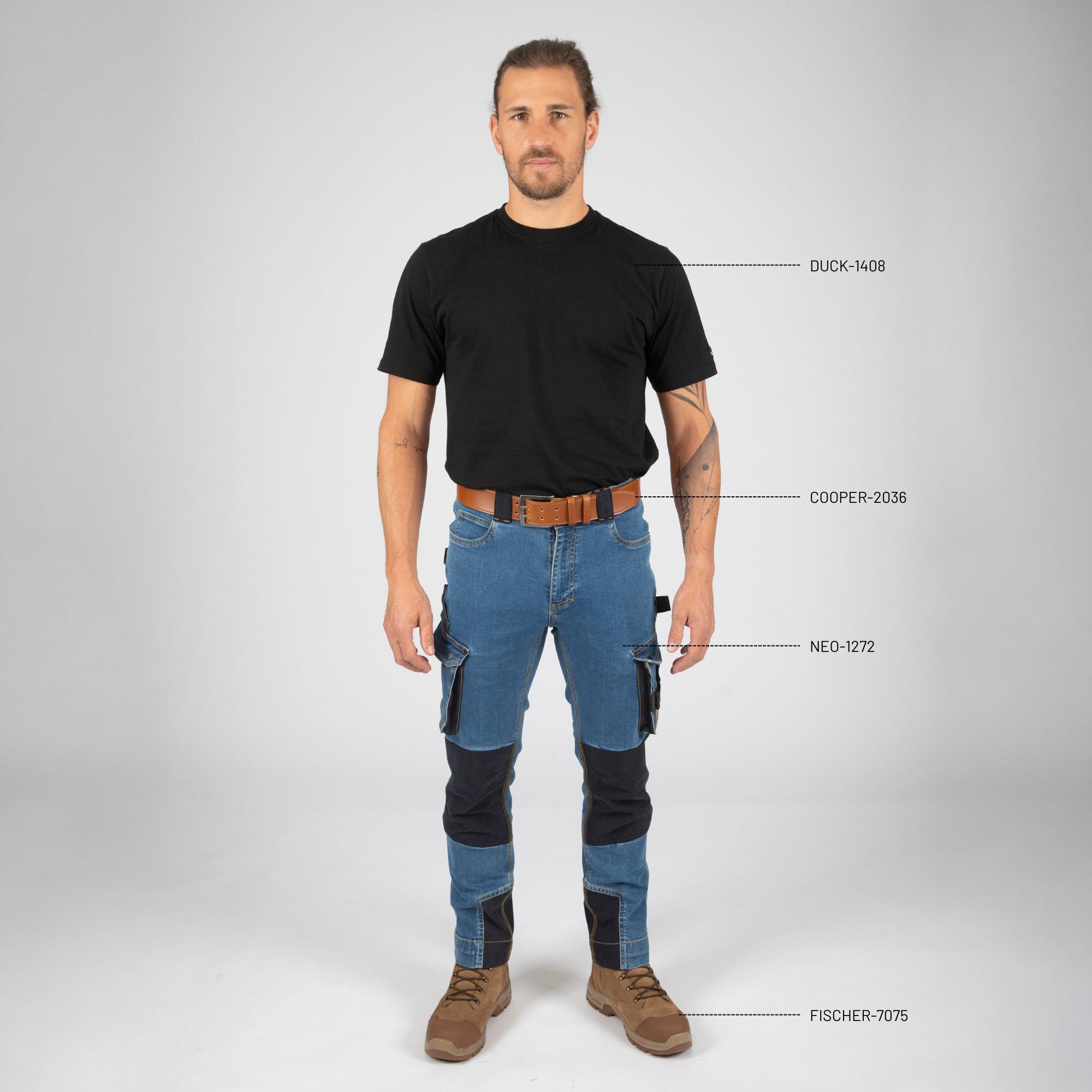 NEO - PANTALON DE TRAVAIL - 1272 | Bleu lavé