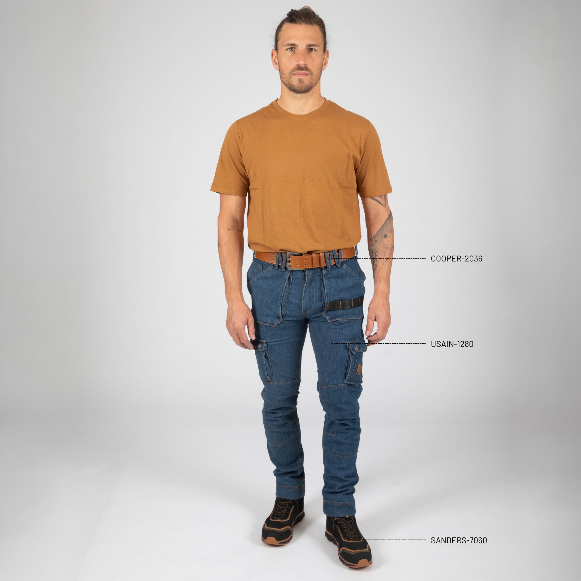 USAIN - PANTALONES DE TRABAJO - 1280 | Azul