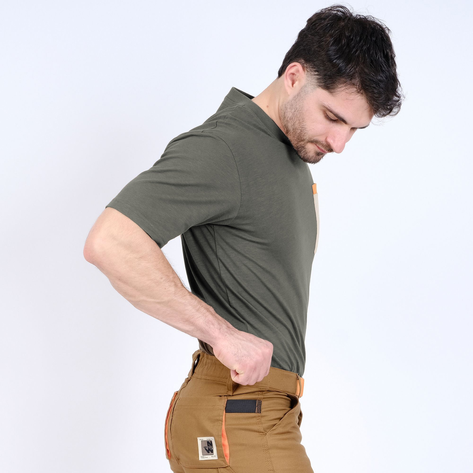 JASPE - T-SHIRT MANCHES COURTES DE TRAVAIL - 1316 | Kaki