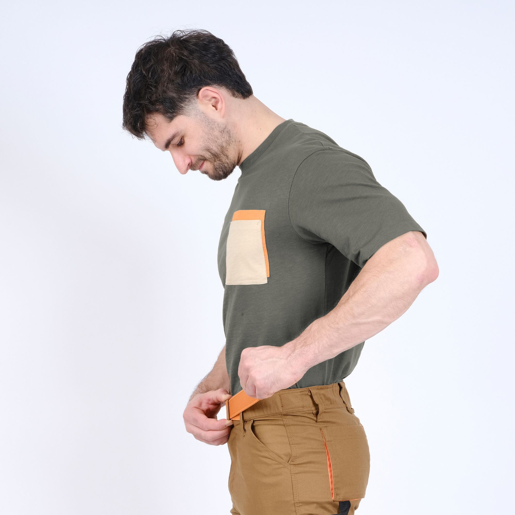 JASPE - T-SHIRT MANCHES COURTES DE TRAVAIL - 1316 | Kaki