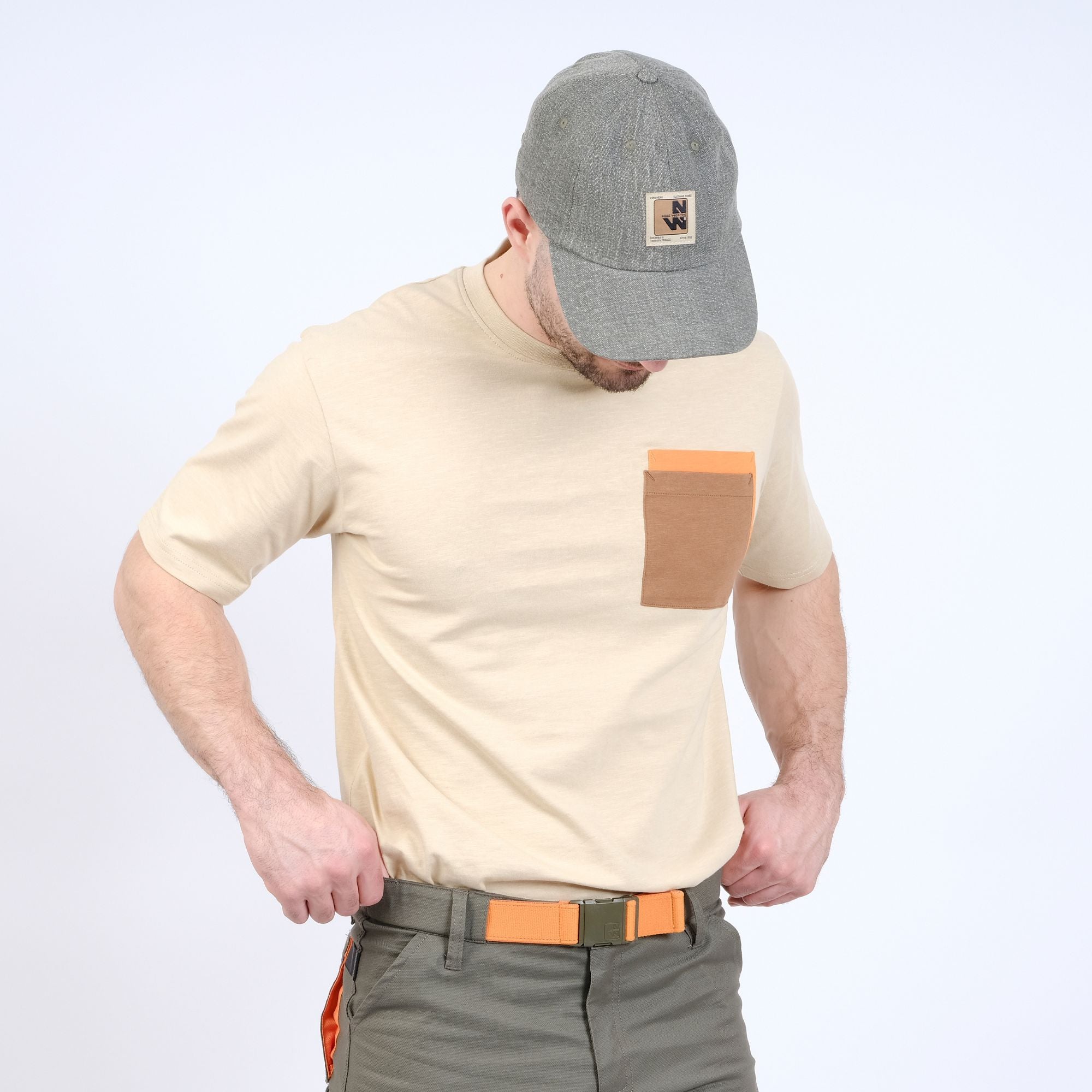 JASPE - T-SHIRT MANCHES COURTES DE TRAVAIL - 1316 | Sable