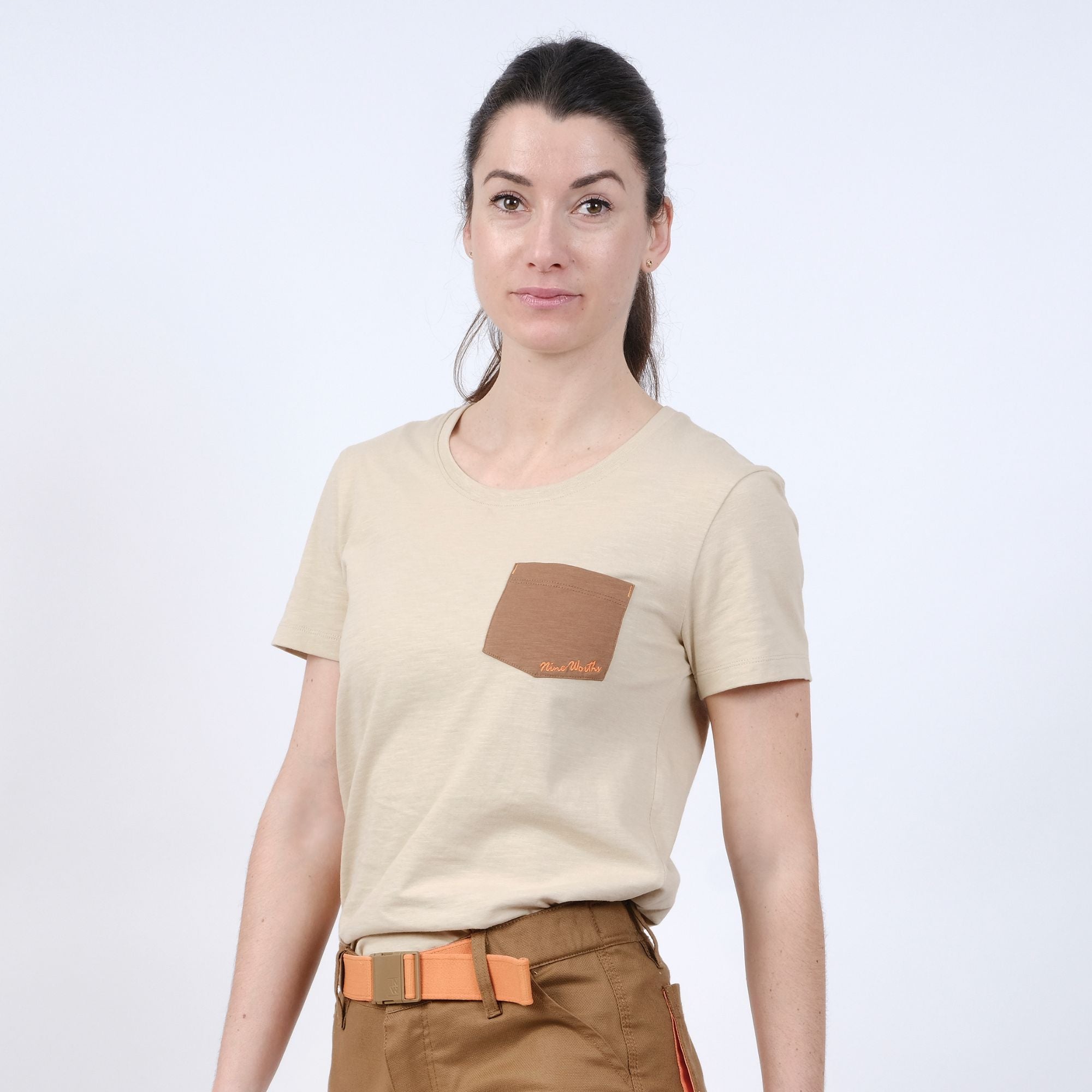 AGATHE - T-SHIRT MANCHES COURTES DE TRAVAIL - 1318 | Sable