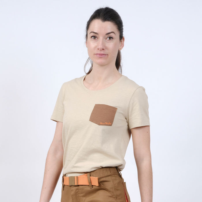 AGATHE - T-SHIRT MANCHES COURTES DE TRAVAIL - 1318 | Sable