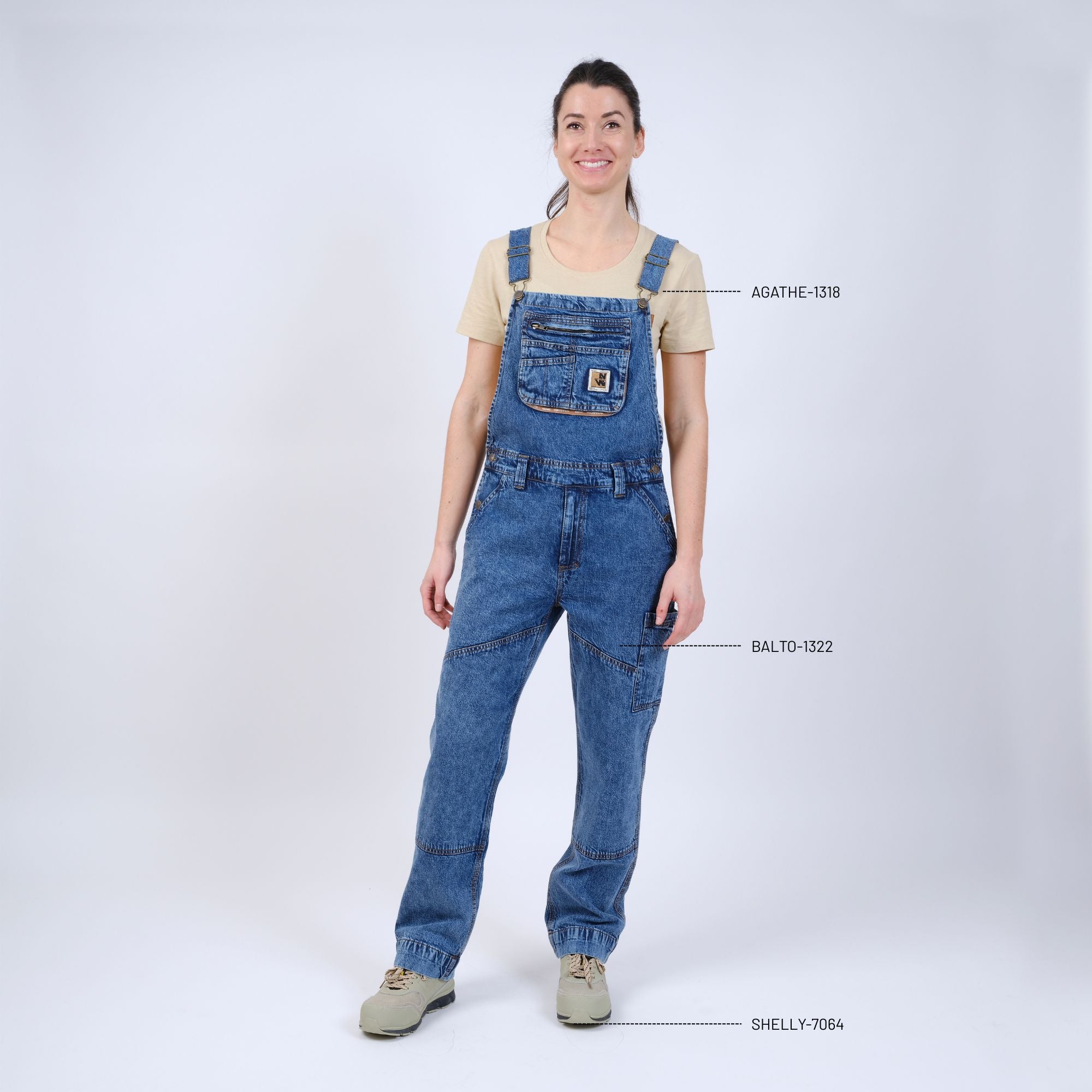 BALTO - SALOPETTE DE TRAVAIL - 1322 | Bleu lavé