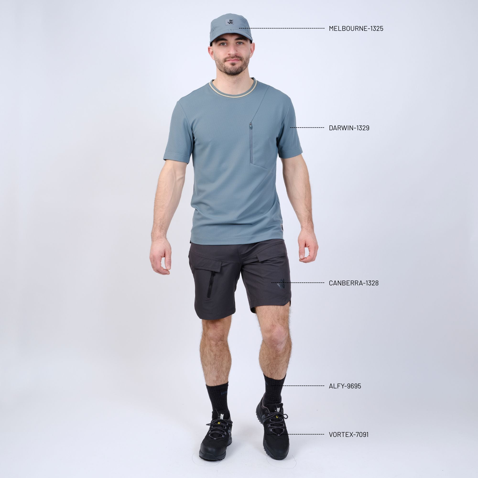 MELBOURNE - CASQUETTE PLIABLE DE TRAVAIL - 1325 | Eucalyptus