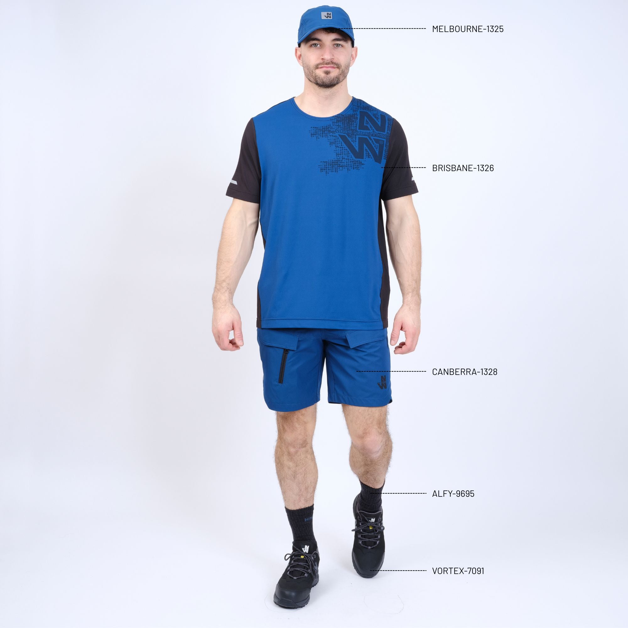 BRISBANE - T-SHIRT MANCHES COURTES DE TRAVAIL - 1326 | Pétrole