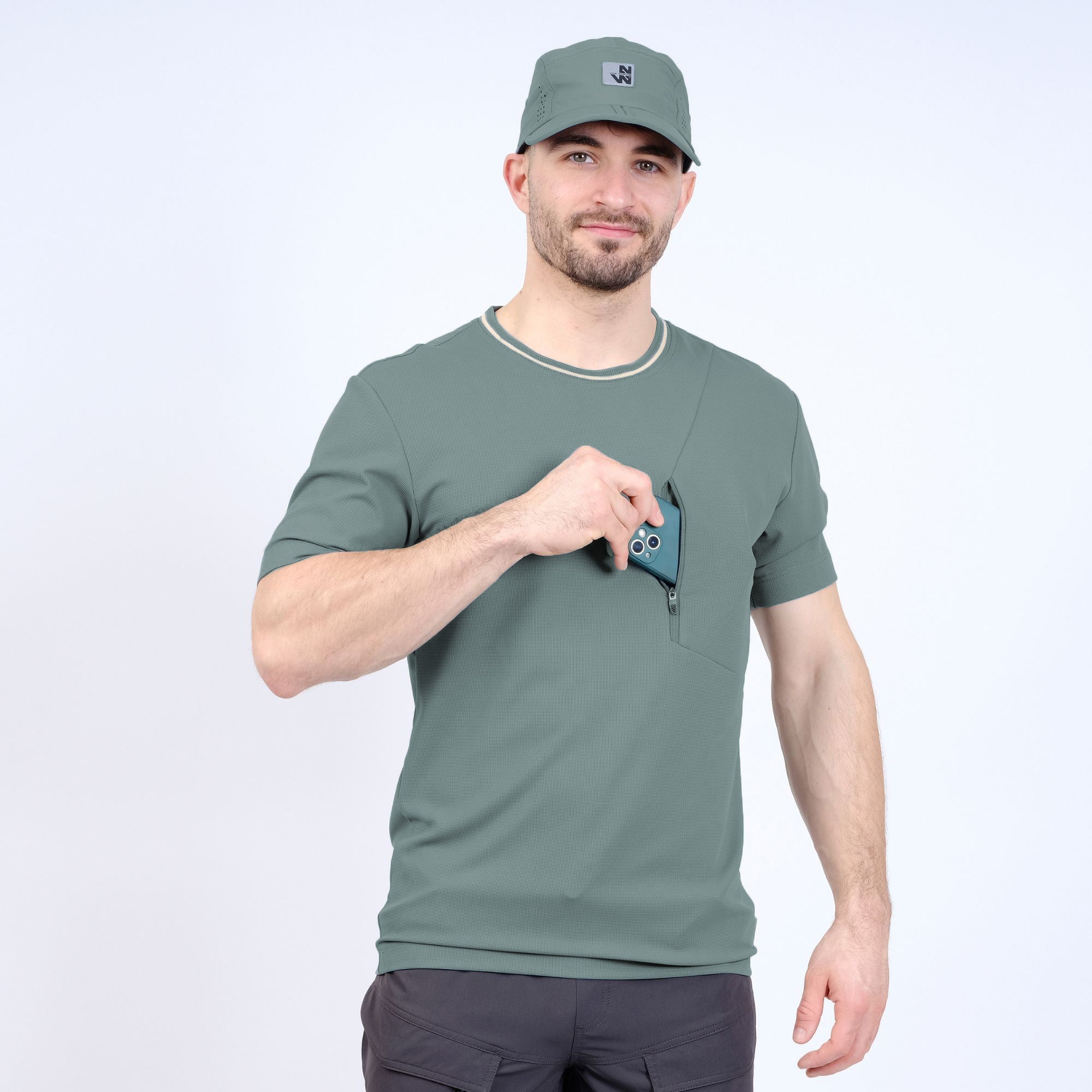 DARWIN - T-SHIRT MANCHES COURTES DE TRAVAIL - 1329 | Eucalyptus