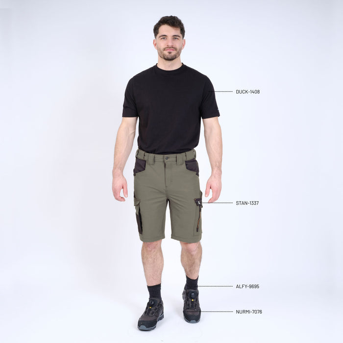 STAN - BERMUDA DE TRAVAIL - 1337 | Kaki