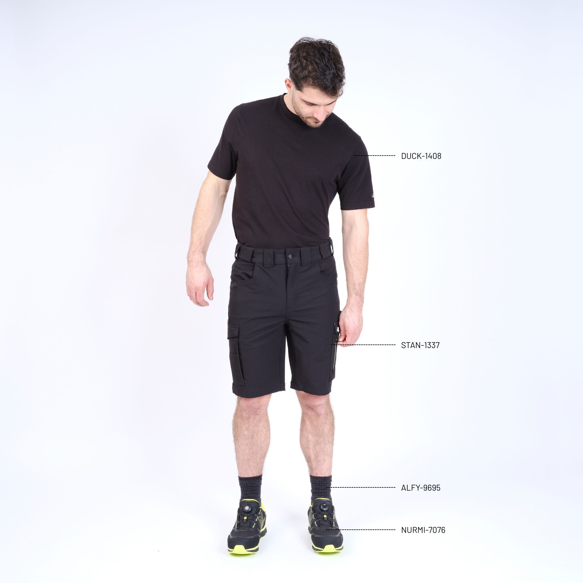 STAN - BERMUDA DE TRAVAIL - 1337 | Noir