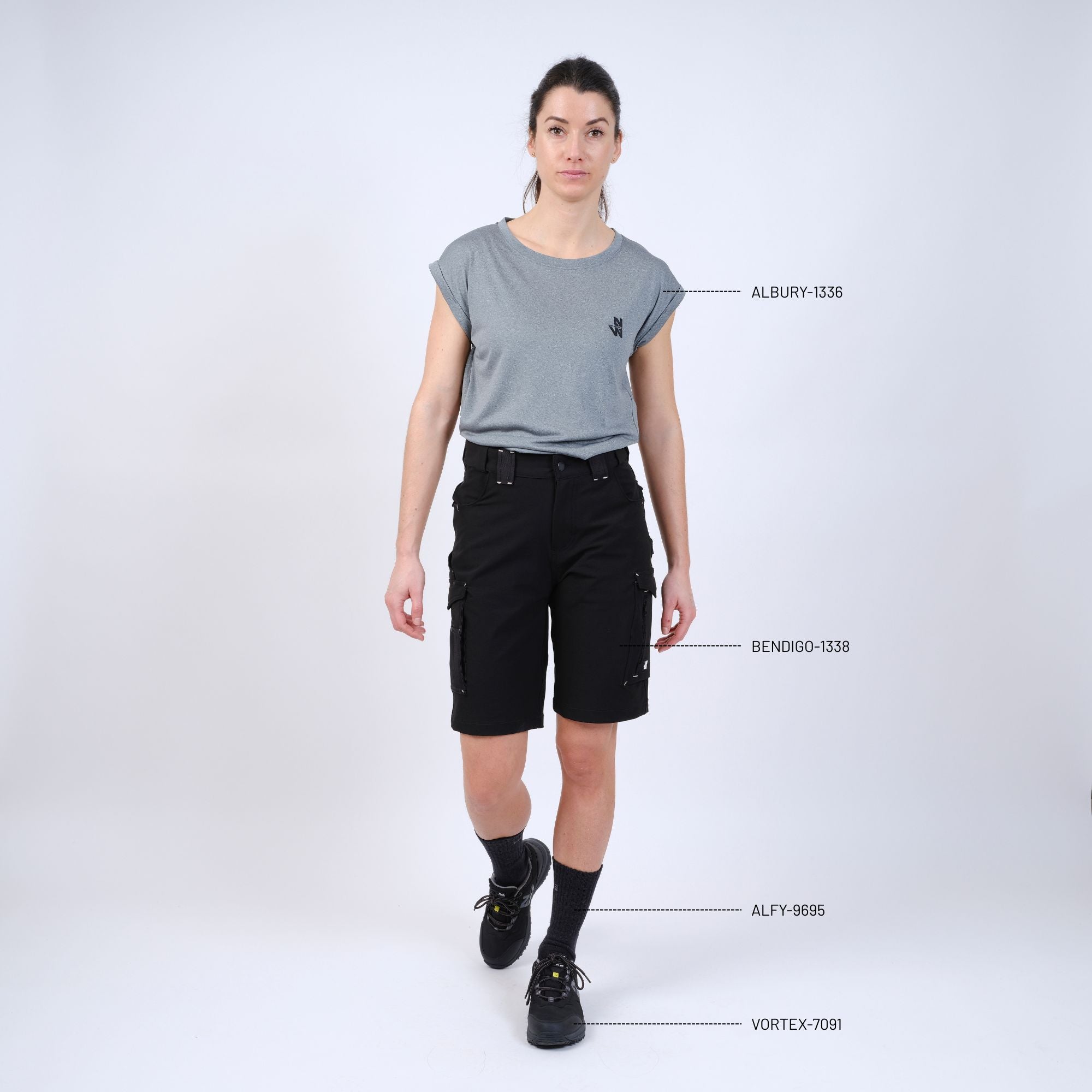 BENDIGO - BERMUDA DE TRAVAIL - 1338 | Noir