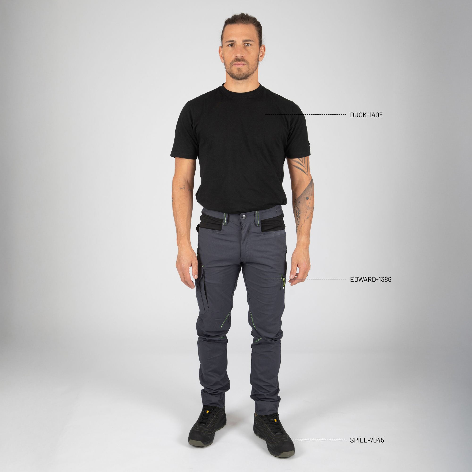 EDWARD - PANTALON DE TRAVAIL - 1386 | Gris