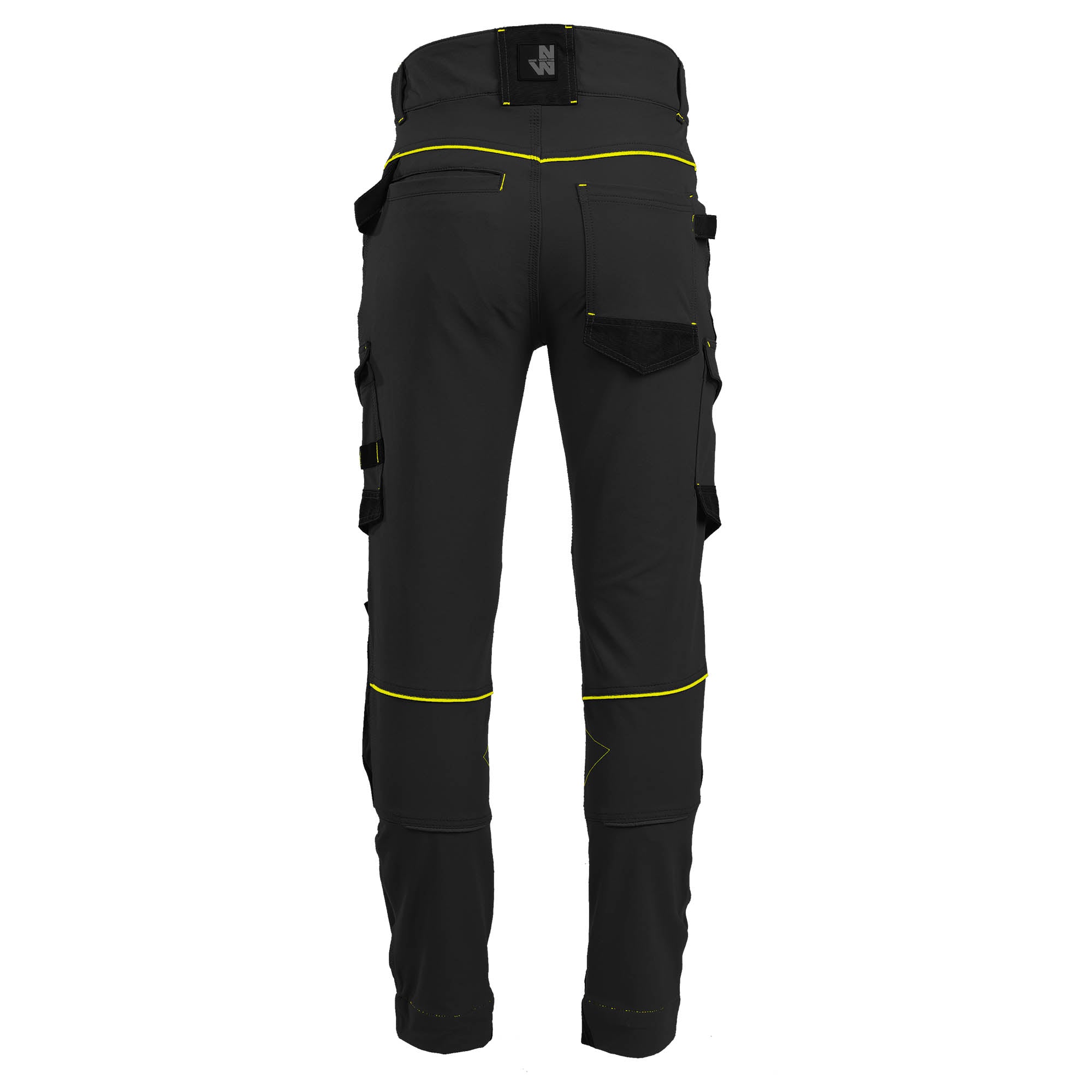SACHA PANTALON DE TRAVAIL 1388 Noir Jaune fluo