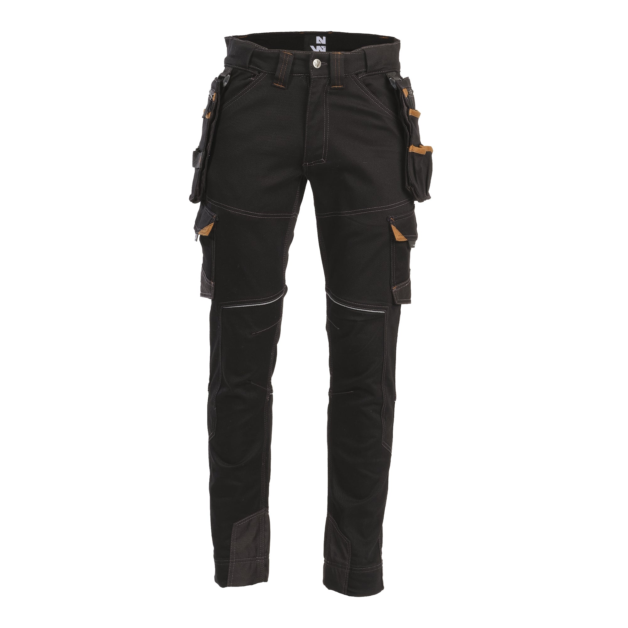 VICENTE - PANTALON DE TRAVAIL - 1389 | Noir / Camel